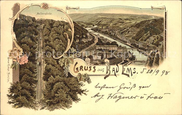 Bad Ems Panorama Malbergbahn