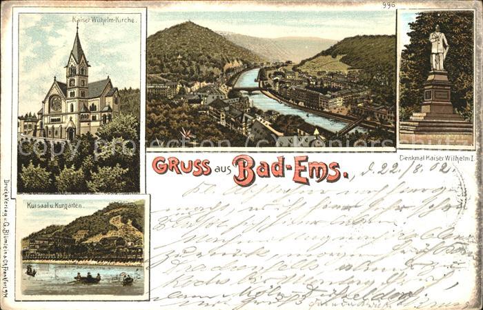 Bad Ems Kaiser Wilhelm Denkmal Kurgarten