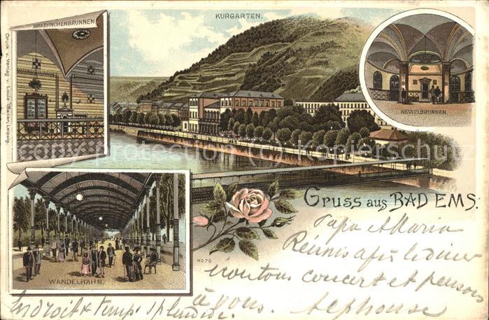 Bad Ems Kurgarten Brunnen Wandelhalle