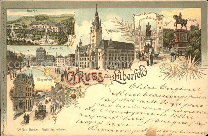 Elberfeld Wuppertal Rathaus Döppersberg Haardt Kaiser-Fried