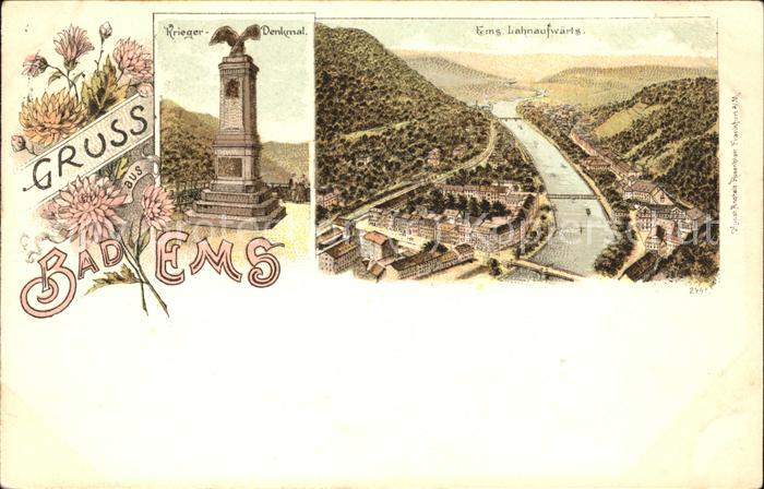 Bad Ems Lahntal Kriegerdenkmal