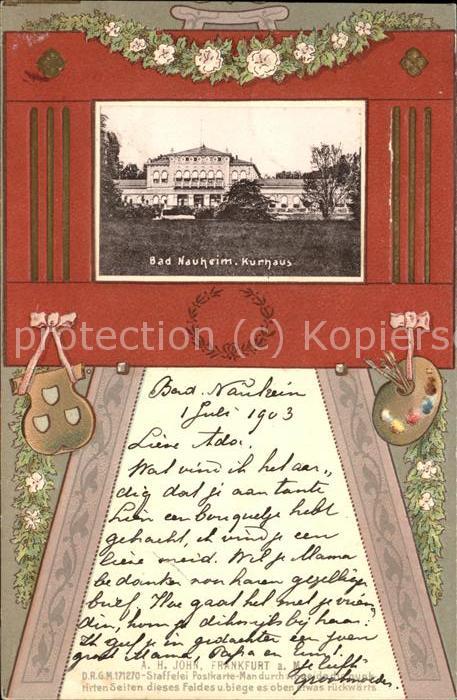 Bad Nauheim Kurhaus Prägedruck