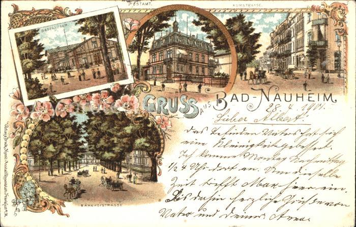 Bad Nauheim Badehaus Bahnhofstrasse Postamt Kurstra