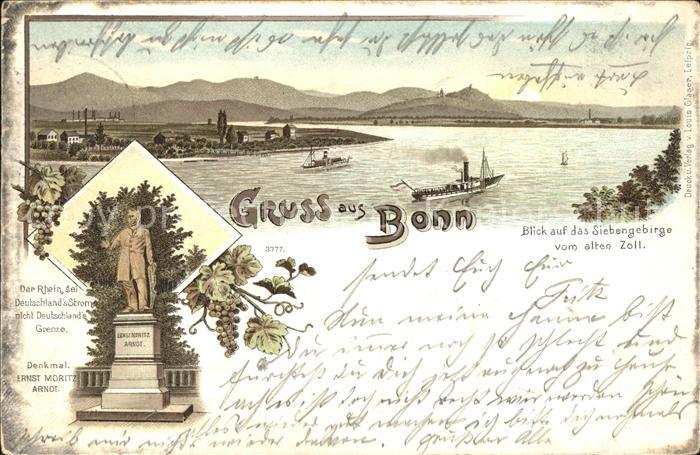 Bonn Rhein Rheinpanoram Siebengebirge Ernst Moritz
