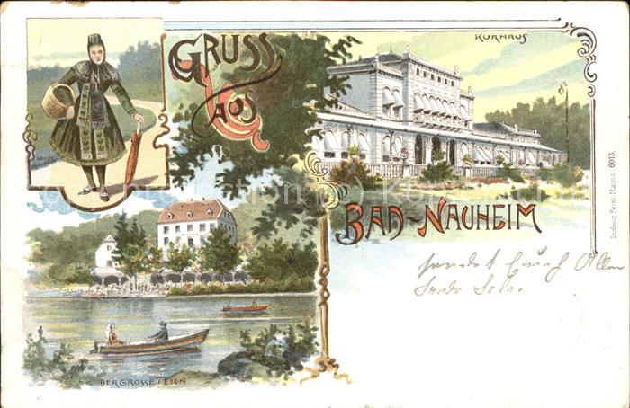 Bad Nauheim Kurhaus Teich Tracht