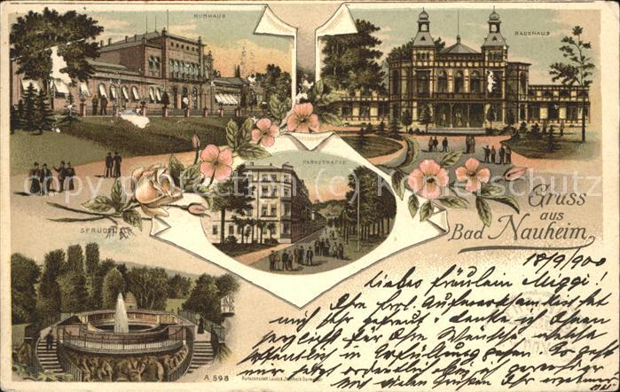 Bad Nauheim Kurhaus Badehaus Sprudel Parkstrasse