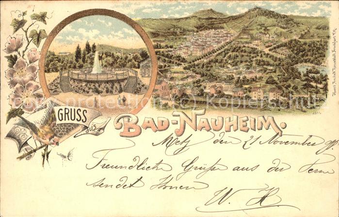 Bad Nauheim Panorama Brunnen