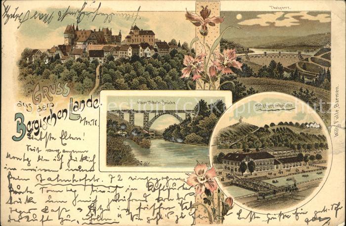 Muengsten Kaiser Wilhelm-Brücke Talsperre Burg Be