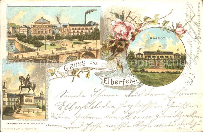 Elberfeld Wuppertal Haardt Kaiser-Wilhelm-Denkmal Brücke