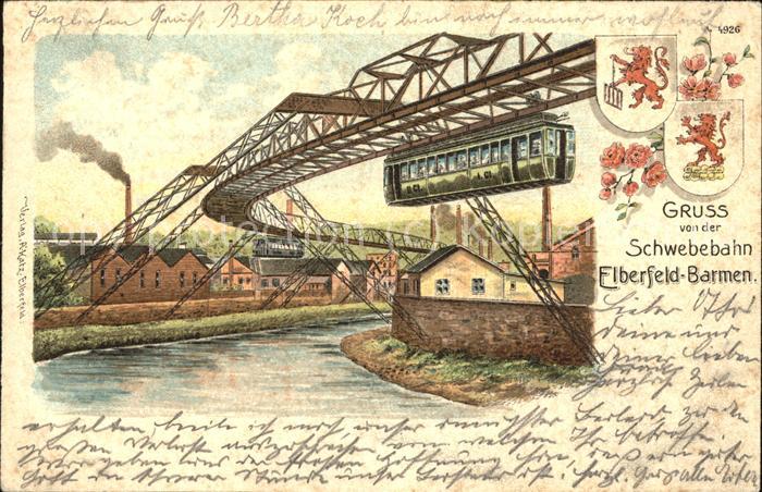 Elberfeld Wuppertal Schwebebahn Wappen