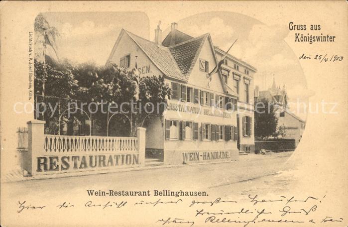 Koenigswinter Wein-Restaurant Bellinghausen