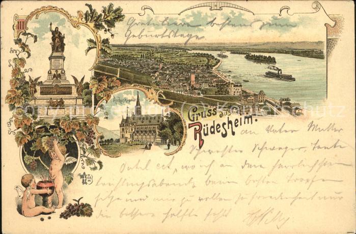 Ruedesheim Rheinpanorama Nationaldenkmla