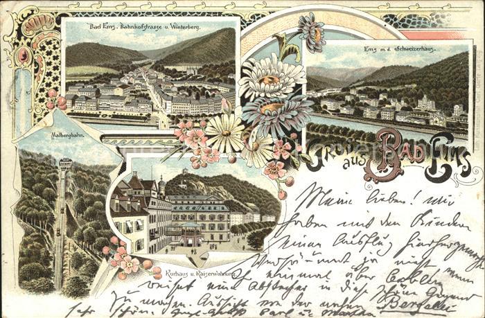 Bad Ems Schweizerhaus Bahnhofstrasse Malbergba