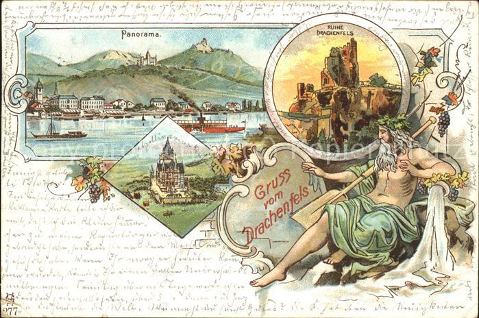 Drachenfels Panorama Ruine