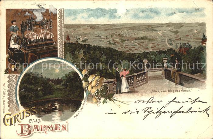 Barmen Wuppertal Panorama vom Ringeldenkmal