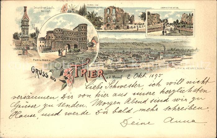 Trier Porta Nigra Amphitheater Moselpanorama