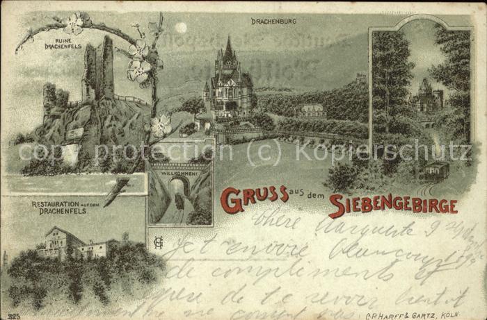 Drachenburg Ruine Restaurant Zahnradbahn