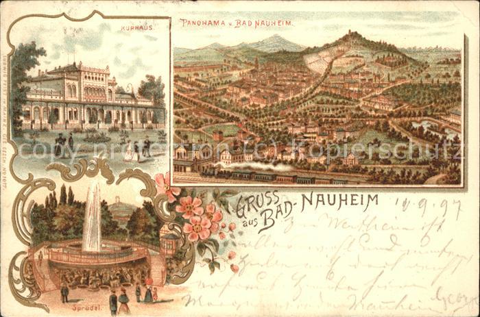 Bad Nauheim Kurhaus Panorama Sprudel