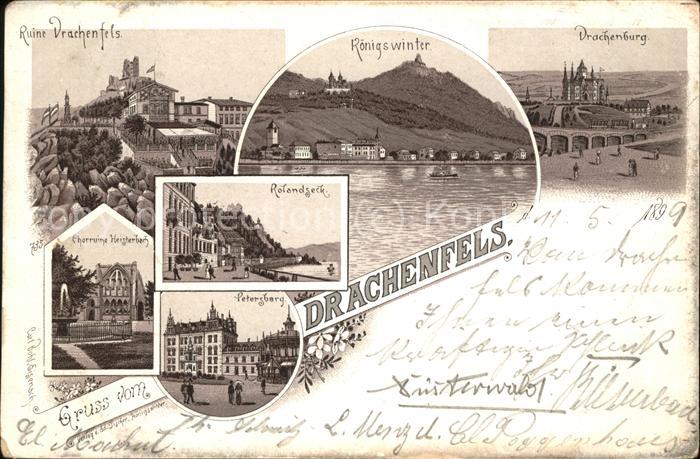 Drachenfels Ruine Drachenburg Petersberg Rolandseck