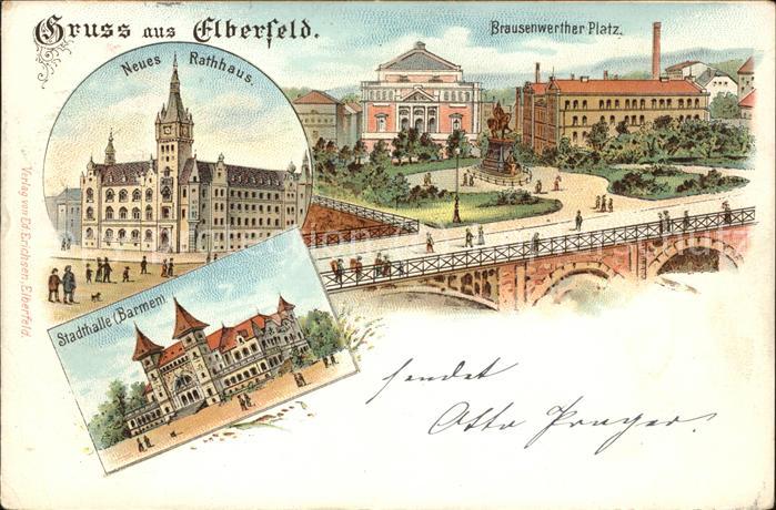 Elberfeld Wuppertal Brausenwerther Platz Rathaus Stadthalle