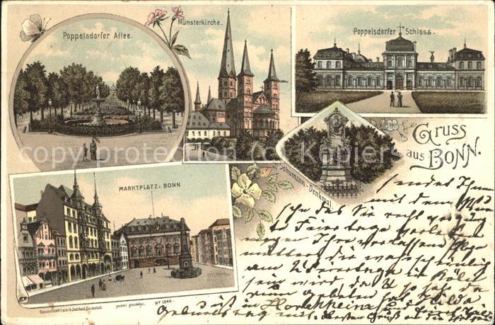 Bonn Rhein Poppelsdorfer Schloss Allee Münsterkirc