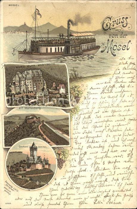 Cochem Moselpartie Burg-Eltz Marienurg Schloss