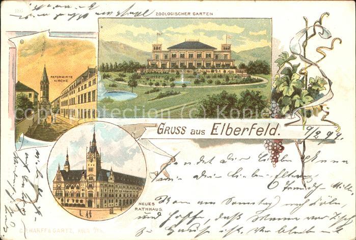 Elberfeld Wuppertal Zoologischer Garten Rathaus