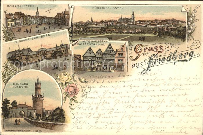 Friedberg Hessen Panorama Burg Kaiserstrasse