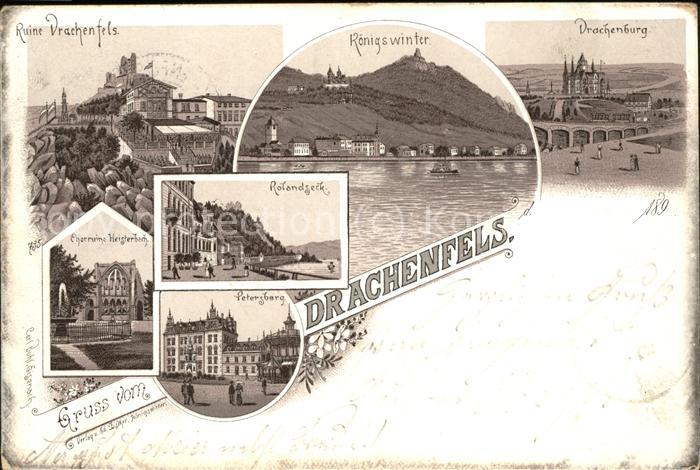 Drachenfels Ruine Drachenburg Rolandseck Petersburg