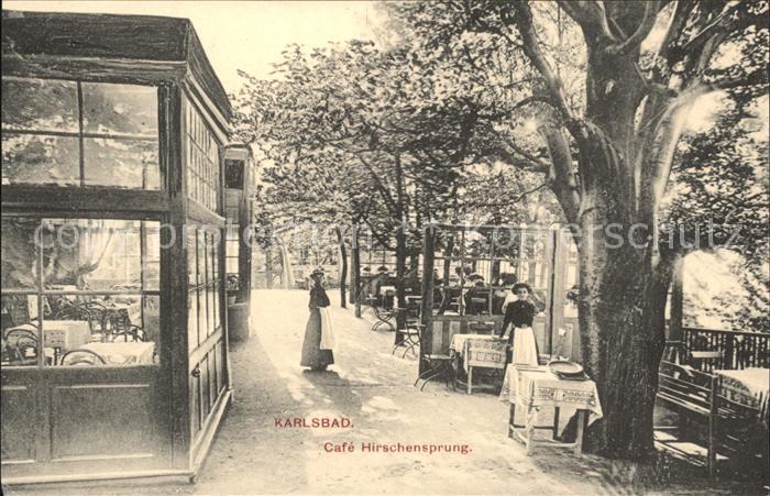 Karlsbad Eger Cafe Hirschensprung