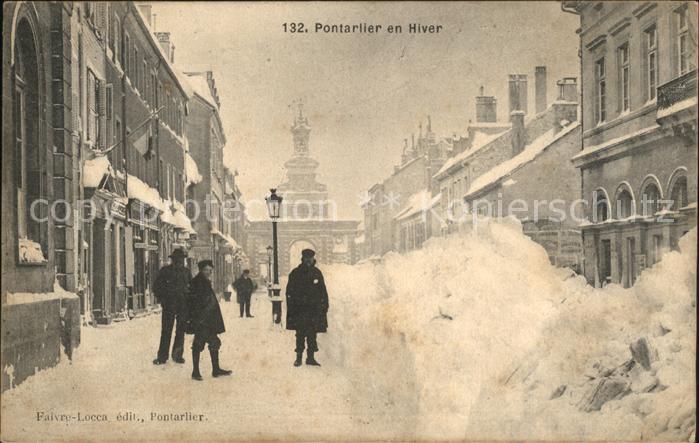 Pontarlier Doubs Hiver