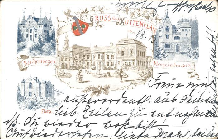 Kuttenplan Chodova Plana Berchem Bogen Flora Neuhaimhausen