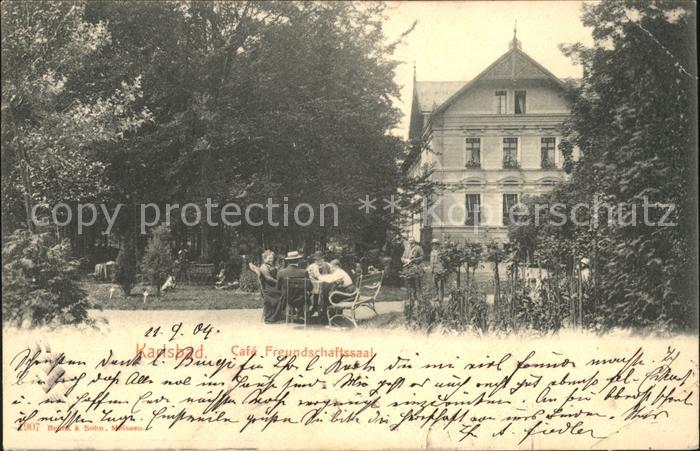 Karlsbad Eger Cafe Freundschaftssaal