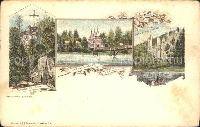Karlsbad Eger Japanesischer Pavilion Marianens Ruhe Hans Heilincfelsen