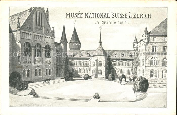 Zuerich ZH Musee National Suisse La grande Cour