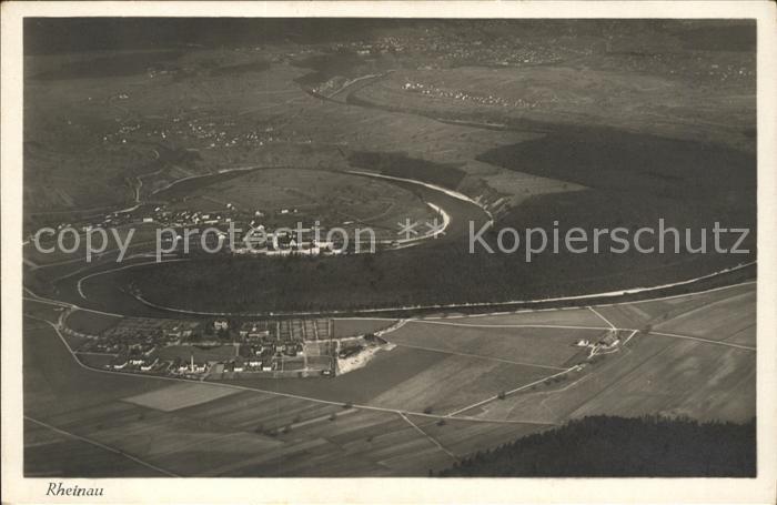 Rheinau ZH Fliegeraufnahme