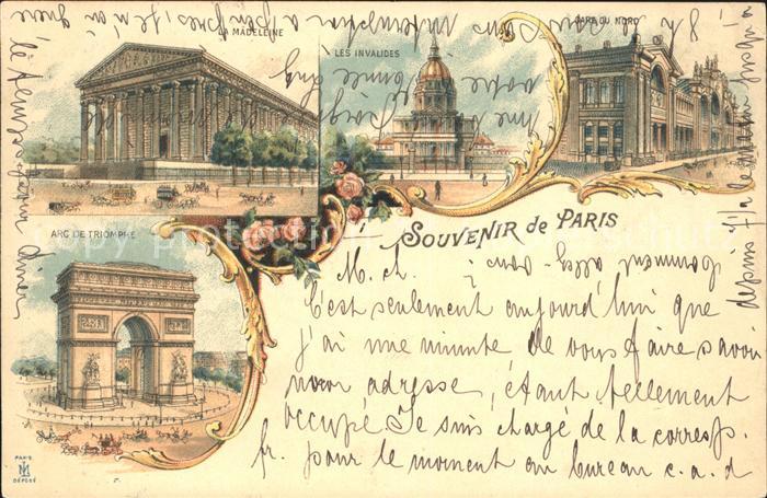 Paris Arc de Triomphe Les Invalides Madeleine