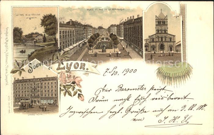 Lyon France Le Parc de la Tete le Chalet Place et R