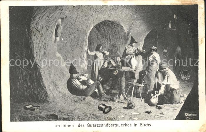 Buchs ZH Im Innern des Quarzsandberwerkes