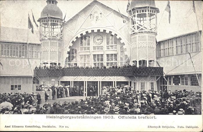 Helsingborg Helsingborgsutstaellningen 1903 Officiella brefkort