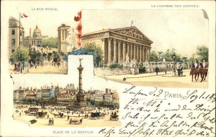 Paris La Rue Royale La Chambre des Deputes Pl