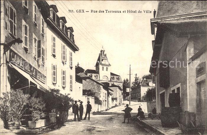 Gex Rue des Terreaux et Hotel de Ville