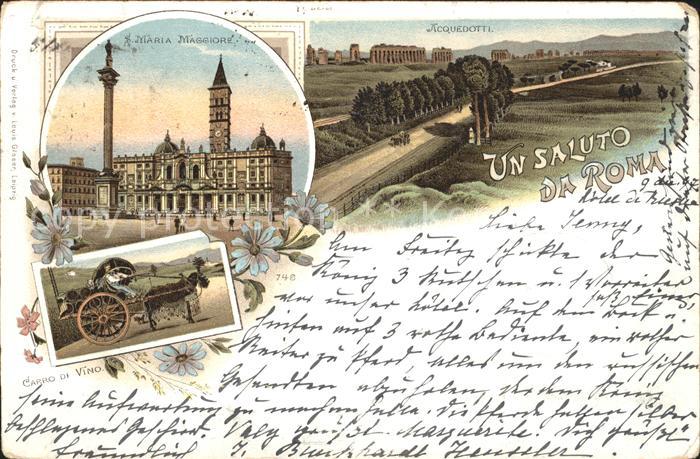 Rom Roma Acquedotti Maria Maggiore Carro di Vino