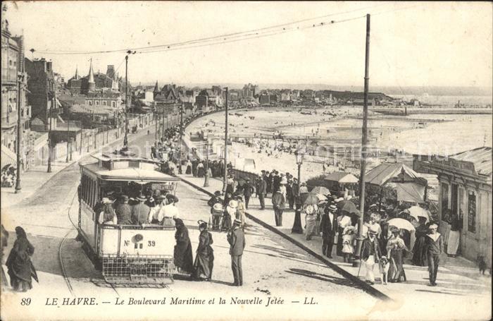 Le Havre Le Boulevard Maritime el la Nouvelle Je