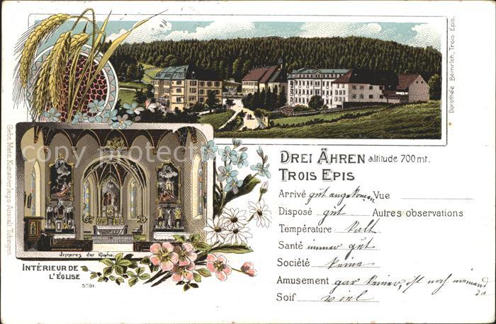 Drei-Aehren Trois-Epis Interieur de L'Eglise