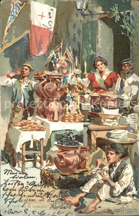 Napoli Neapel Kuenstlerkarte Valle