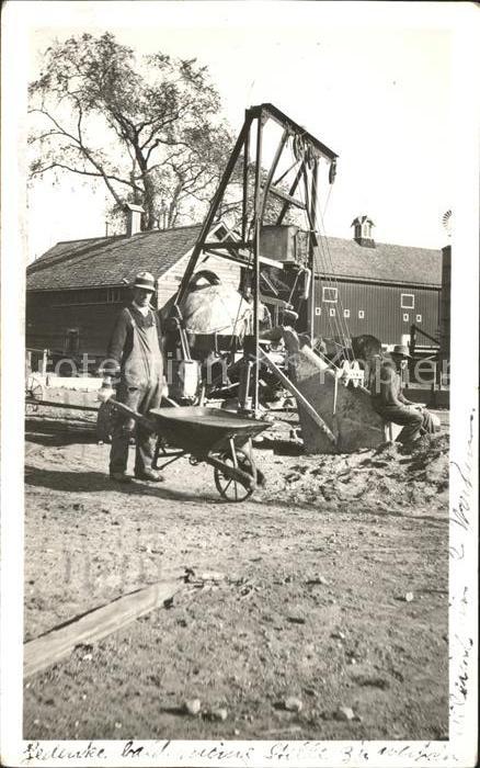 Milwaukee Wisconsin Bauarbeiter Schubkarre