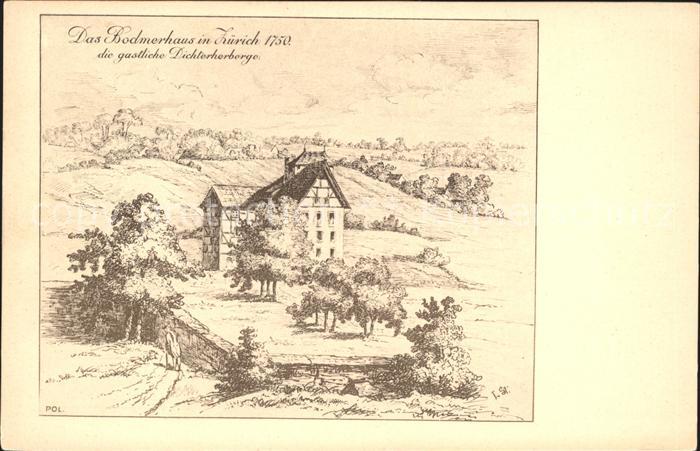 Zuerich ZH Das Bodmerhaus Dichterherberge