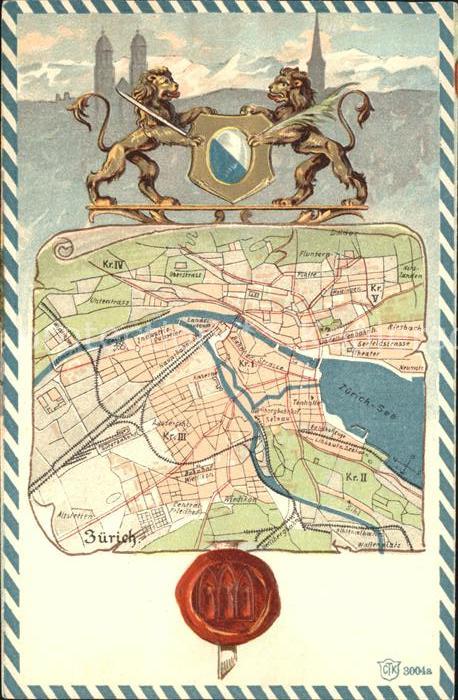 Zuerich ZH Stadtplan