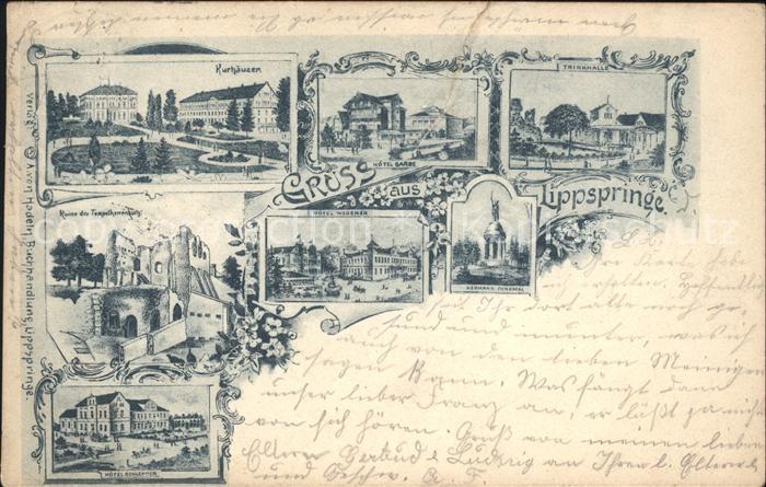 Bad Lippspringe Kurhaeuser Hotel Schlepper Trinkhalle